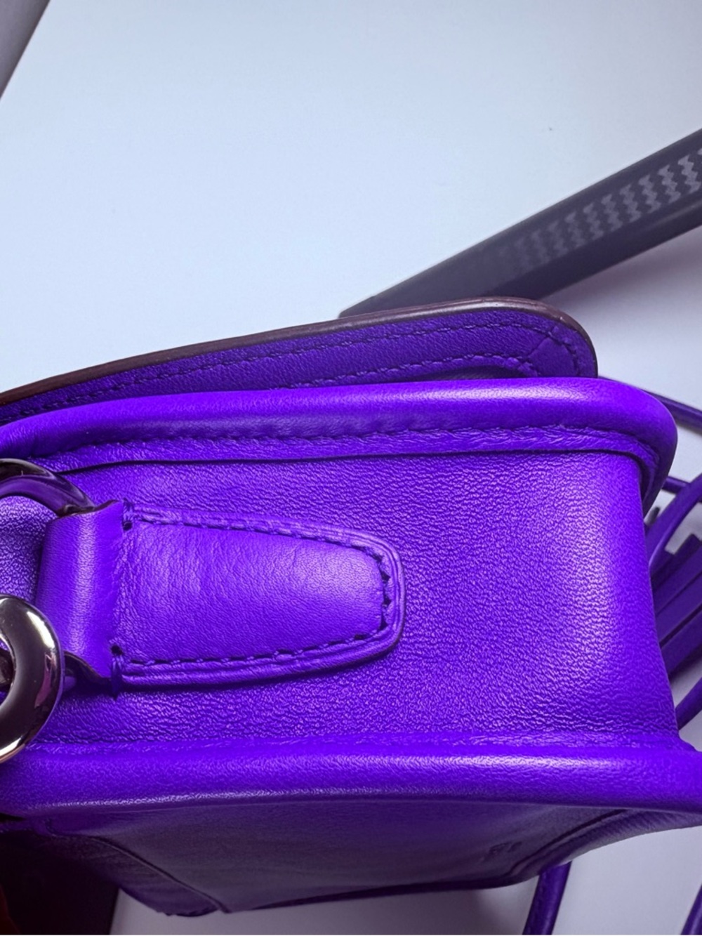 Coach Legacy Crossbody Bag #19914 Penny Ultraviolet Purple - Picture 6 of 9